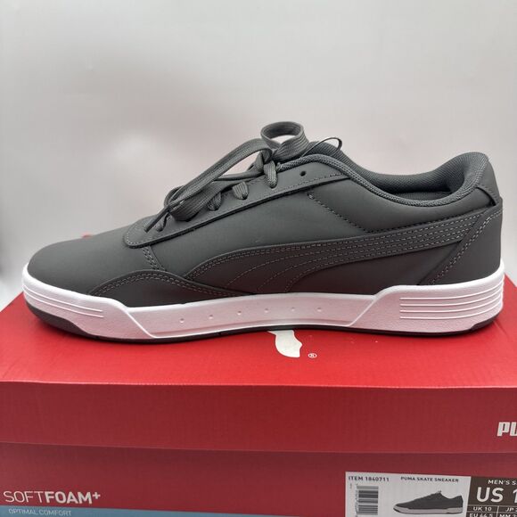 PUMA Men's Size 11 Skate Sneakers Lace-up Court Shoes, Gray - Picture 10 of 16